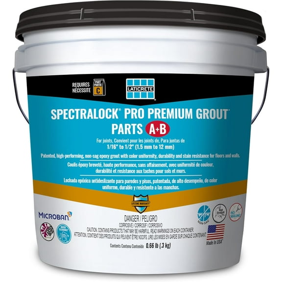 Pre-Mixed Grout – Ready-to-Use One-Component Tile Grout with Epoxy-Like Performance for Floors, Walls, Showers, and Pools – Silver Shadow