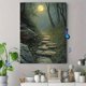 thumbnail image 4 of Qisvanset 12x16 Inch 2D Flat Framed Canvas Art, Jesus Walking Watercolor Inspirational Faith Home Religious Wall Art, 4 of 5
