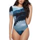 thumbnail image 1 of Fotbe Blue Thunder Storm Dragon Body de Mujer con Cuello Redondo y Mangas Cortas, Sin Mangas Ajustado, Suave, Cómodo y Básico-X-Large, 1 of 7