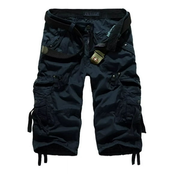 Bermuda Short Hombre Casual Playa Suelto Cargo Bolsas A