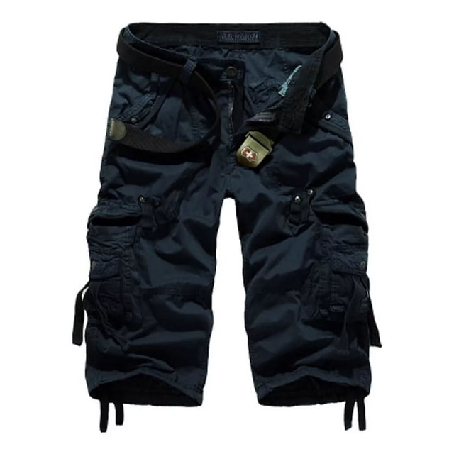 Bermuda Short Hombre Casual Playa Suelto Cargo Bolsas A
