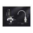 thumbnail image 3 of Grifo eléctrico de cocina de agua caliente y fría instantánea Grifo de cocina pequeño de doble uso Grifo de agua caliente rápida de calentamiento rápido en tres segundos B, 3 of 3