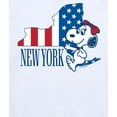 thumbnail image 3 of Peanuts - Belle New York American Flag - Toddler And Youth Short Sleeve Graphic T-Shirt, 3 of 6