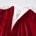 thumbnail image 5 of ameIAEA Toddler Girls Velvet Dress Kids Long Sleeve Collar Ruffle Casual Dress for 1-9 Years, 5 of 6