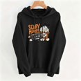 thumbnail image 4 of Molidfa Womens Scary Movies Hoodie Retro Graphic Oversized Halloween Pullover Top, 4 of 5