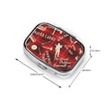 thumbnail image 3 of Lumberjack Woodsman North Square Pill Box 2 Compartment Pill Case Medicine Organizer Decorative Gift for Purse Pocket, 3 of 5