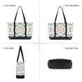 thumbnail image 6 of FORMRS Canvas Laptop Tote Bag for Women with 15.6" Computer Compartments Shoulder Handbag, Green Geometric Pattern, 6 of 7