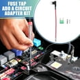 thumbnail image 2 of Unique Bargains 5 Set Universal Car Fuse Tap and Circuit Adapters 12V with 30A Mini Blade Type Fuses, 2 of 6