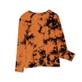 thumbnail image 5 of Spazoro Toddler Kids Girls Boys Sweatshirts, Long Sleeve Tie Dye Crew Neck Fall Winter Tops for Childs Girls Boys Orange Size 13 T, 5 of 6