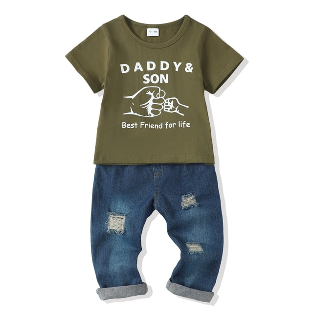 Set de ropa Renotemy 2T Summer para niños pequeños de 2 años