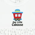 thumbnail image 4 of Inktastic Train Our Little Caboose New Baby Girls Baby Dress, 4 of 5