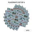 thumbnail image 3 of Placemats Set of 4 / 6, Camping Caravan Placemats for Dining Table Indoor/Outdoors Heat Resistant Washable Placemats 18" x 12", 3 of 8