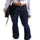 thumbnail image 4 of Minnieouse Pantalones vaqueros de pierna ancha para mujer, pantalones acampanados de cintura alta, pantalones vaqueros informales de realce de Prendas para la parte inferior del cuerpo Azul L, 4 of 6