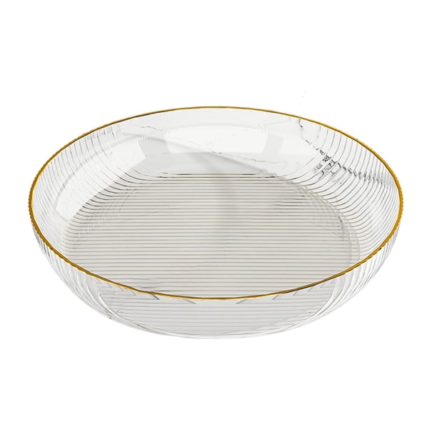 Bandeja de almacenamiento Soporte para frutas y verduras Exhibidor de magdalenas Plato de postre Vegetales blanco M