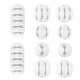 thumbnail image 1 of Seitruly Abrazadera para cables de escritorio, 10 Uds., Clips para sistema de gestión de escritorio, herramienta organizadora de cables autoadhesiva para Teléfono y Comunicación Blanco, 1 of 6