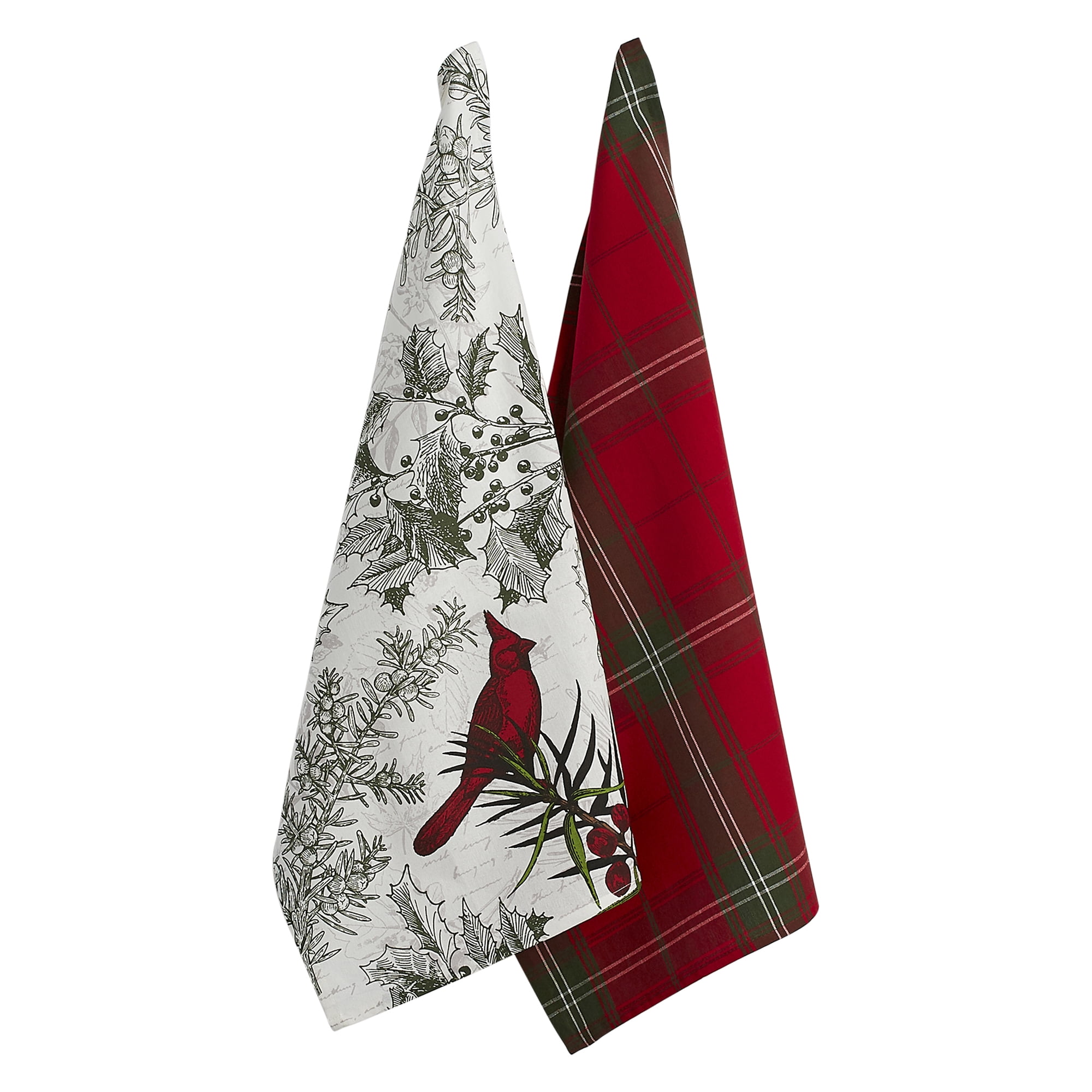 Design Imports CAMZ11358 Holiday Botanical Dishtowel - Set of 2