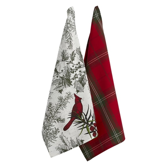DII Holiday Botanical Dishtowel Set of 2