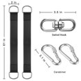 thumbnail image 3 of Correas para hamaca, accesorio para hamaca con columpio para árbol, correa para columpio colgante resistente con Dring y máximo 5 correas para hamaca, 3 of 5