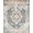 Grey Taupe Ivory, Pattern 14, variant on ODIKA Retro Vintage Traditional Medallion With Distressed Floral Border Stain Resistant Low Profile for Dorm Room, Small Living Apartment