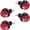 Red, variant on Universals Swivels Caster Wheels Replacement Chair Casters Trolley Rollers 360 Degree Swivels Rollers Hardware