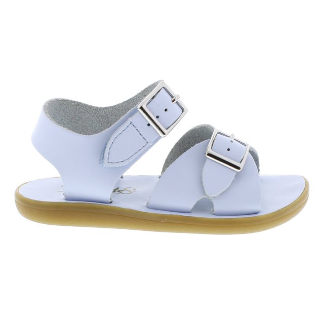 Sandalias FOOTMATES Tide de cuero impermeables para niños, azul claro 1