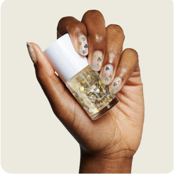 Olive & June Quick Drying Nail Polish, Biggest Fan, Gold Sparkle , 0.3 fl oz