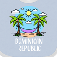 thumbnail image 4 of Inktastic Summer Vacation in the Dominican Republic Boys or Girls Baby Bib, 4 of 4