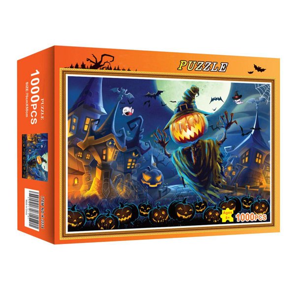 Para Adultos Y Niños Rompecabezas De Papel De Halloween Juguetes Intelectuales 1000 Piezas Cateissary HA046911-03