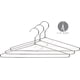 thumbnail image 2 of The Great Hanger Heavy Duty Metal Top Suit Hanger Polished Chrome, Box of 50, 2 of 4