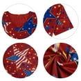 thumbnail image 4 of MOUSYA American Flag Shirt Women Patriotic Shirts 4th of July V Neck Tees USA Stars Stripes Blouses Red White and Blue Shirts,Red, 4 of 10