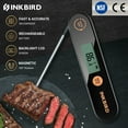 thumbnail image 2 of Inkbird Stainless Steel Digital Foldable Probe Instant Read Meat Thermometer with Waterproof Design, -58°F to 572°F, IHT-1X, 2 of 13