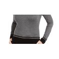 thumbnail image 3 of Karen Scott Women's Colorblocked Top Charcoal Size PL, 3 of 3