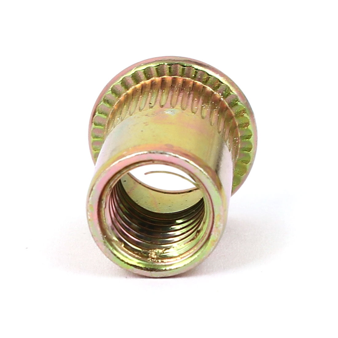 M10x20mm Open End Flat Head Knurled Body Blind Threaded Rivet Nut