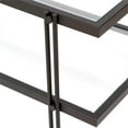 thumbnail image 4 of Evelyn&Zoe 17" Contemporary Clean Lined Metal Coffee Table in Black/Bronze Finish, 4 of 10