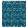 thumbnail image 3 of Ambesonne Pine Cone Shower Curtain, Vibrant Christmas Season, 69"Wx75"L, Multicolor, 3 of 3