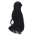 thumbnail image 4 of Peluca Larga De Muñeca, Tela De Malla, Circunferencia De La Cabeza De 21 A 24 Cm, Pelo De Muñeca Suave Recortable Hermoso Para Regalo De Niños ANGGREK Negro, 4 of 8