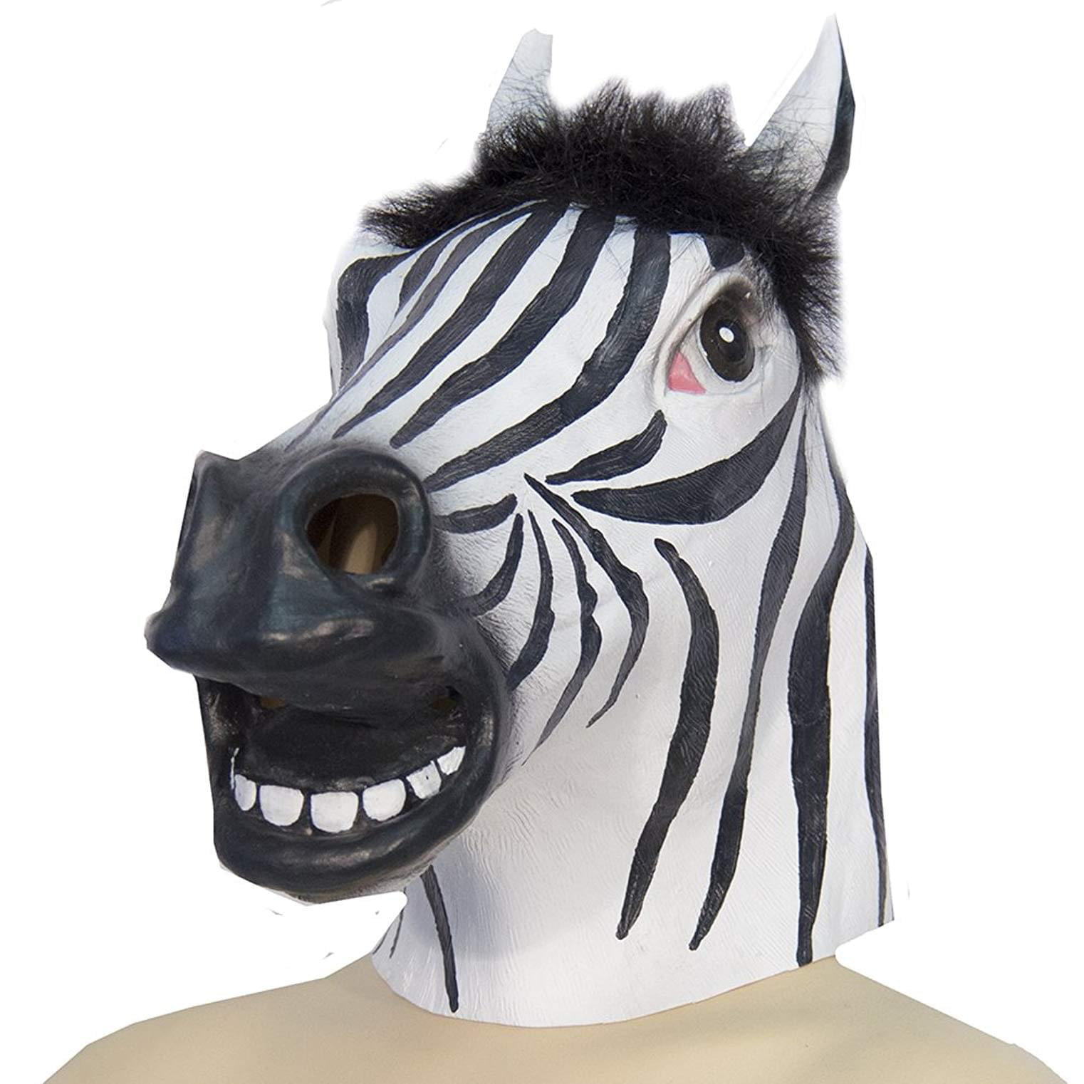 Zebra Animal Full Adult Costume Mask -