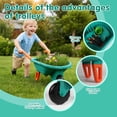 thumbnail image 5 of KOPPOP Kids Gardening Tool Set 7PCS with Wheelbarrow, gardening gifts Lightweight Plastic Short-Handle (28.3") for Garden, Patio, and Outdoor Use, Green, 5 of 6
