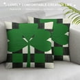 thumbnail image 3 of Nawypu St Patricks Day Pillow Covers Buffalo Plaid Lucky Clover Throw Pillows Shamrock Cushion Case St Patricks Day Decorations for Home Sofa Couch Outdoor, 3 of 5