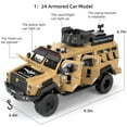 thumbnail image 2 of CHUNYAN Compatible for 1:24 Alloy Armored Car Model, Collectible Diecast Saber-Toothed Tiger Explosive Protected Vehicle Toy, Pull Back Toy Car with Sound and Light for Adult Kids, 2 of 7