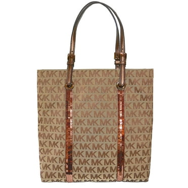 Michael Kors Sequin Stripes Tote Bg/eb/sun/tan