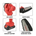 thumbnail image 3 of Electric Chain Saw Red Mini Handheld Rechargeable HighPower Outdoor Tree Felling Tool, 3 of 7