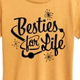 thumbnail image 3 of Instant Message - Besties For Life - Women's Short Sleeve Graphic T-Shirt, 3 of 7