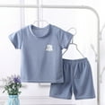 thumbnail image 2 of Fesfesfes Toddler Outfits Summer Girls And Boys T-shirt Baby Suits Clothes Short Sleeve Shirts Shorts Set, 2 of 3