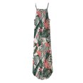 thumbnail image 7 of Fesfesfes Spring Dresses for Women Floral Print Camis Dress Loose Casual Sleeveless High Slit Sling Dress Vacation Beach Boho Dress, 7 of 7