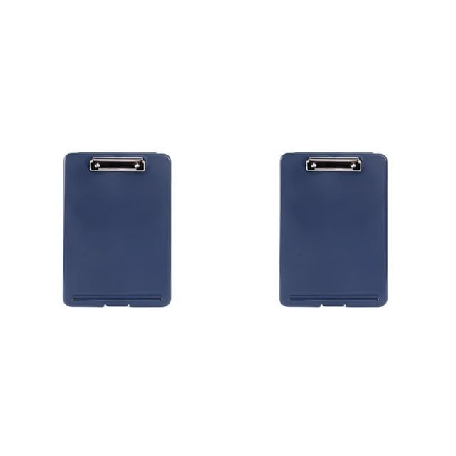 yingyy 1/2/3 Storage Bag Writing Clipboard Paper Organizer Simple Style Exquisite Long-lasting Student Accessories Practical Dark Blue 2PCS