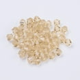 thumbnail image 2 of 200pc Imitation Austrian Crystal Beads Grade AAA Faceted Bicone Goldenrod 4x4mm Hole: 0.7~0.9mm, 2 of 3