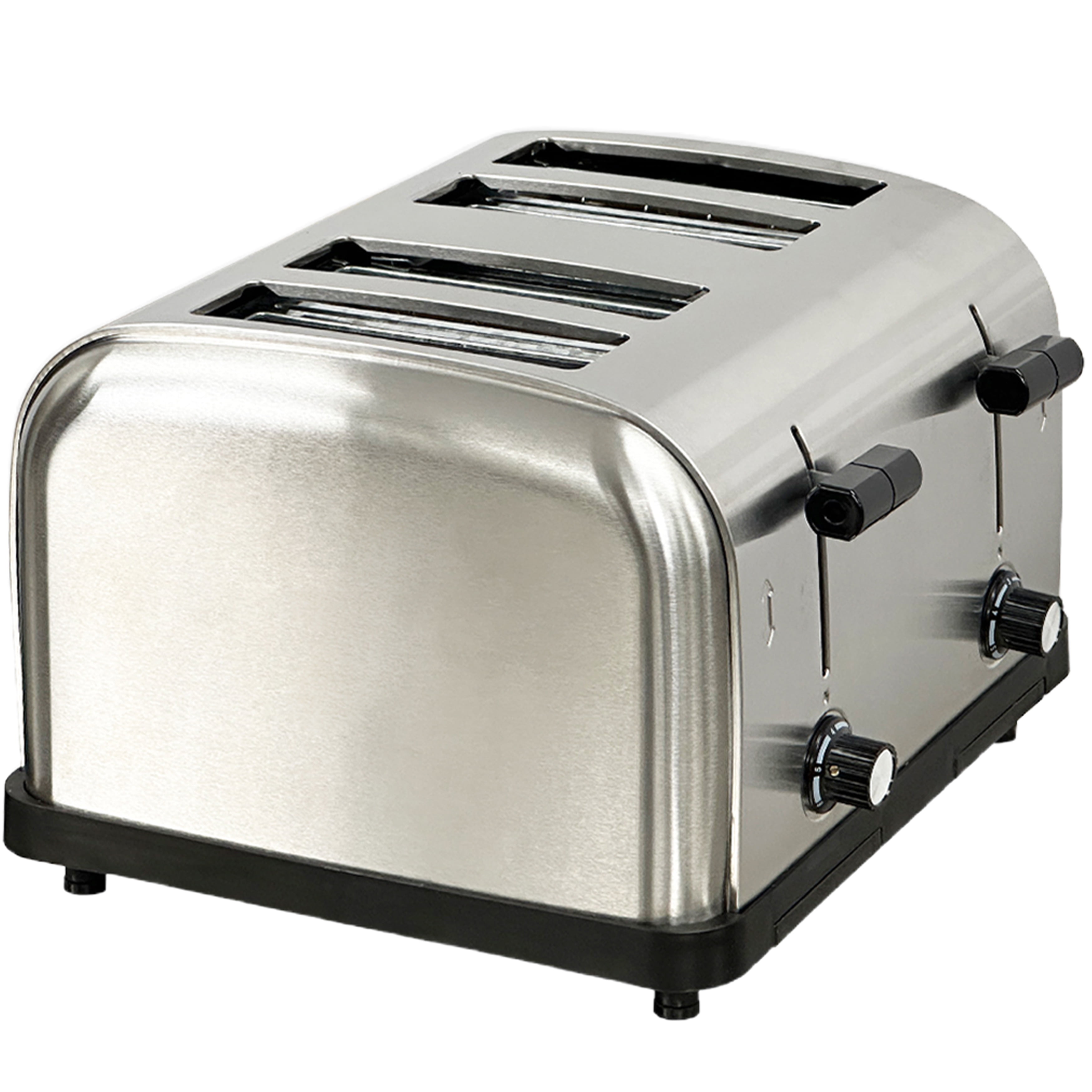 Commercial Manual 4-Slice Toaster, Stainless Steel 120V Electric Toaster, NSF