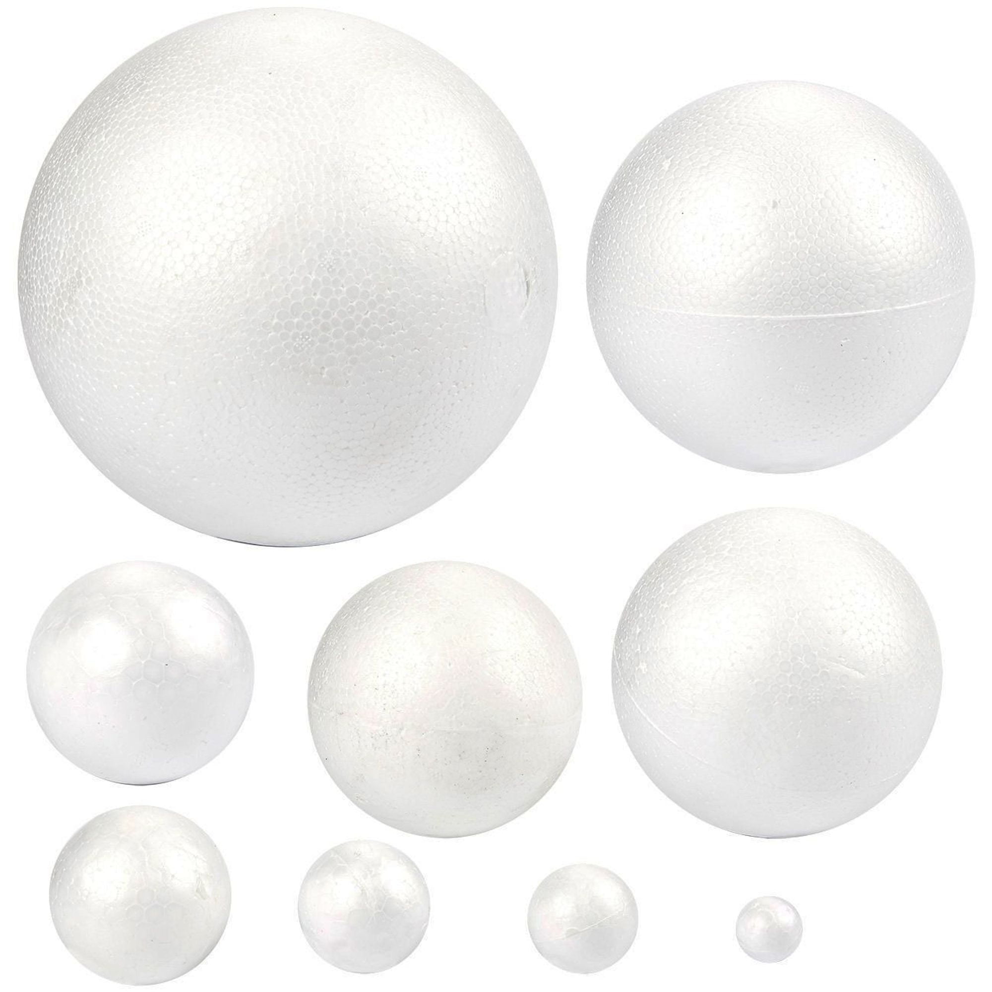 Styrofoam Balls – 9-Pack Smooth and Round Polystyrene Foam Ball for