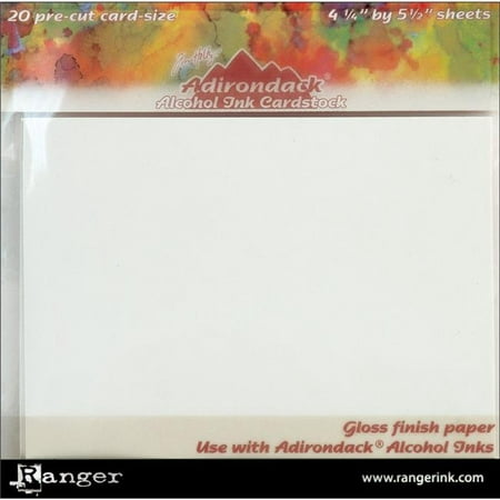 Adirondack Alcohol Ink Cardstock by Tim Holtz, 4.25 x 5.5 in. - 20 per